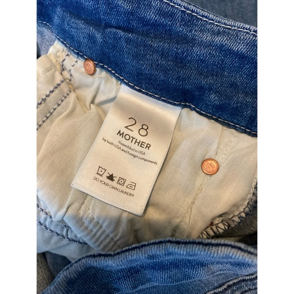 MOTHER Denim The Looker Crop Graffiti Girl Size 28 - Picture 7 of 7